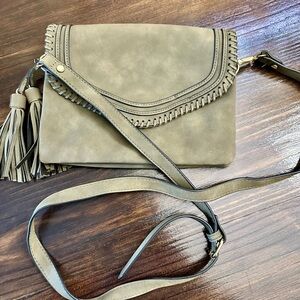 Green Tassel Adjustable Crossbody